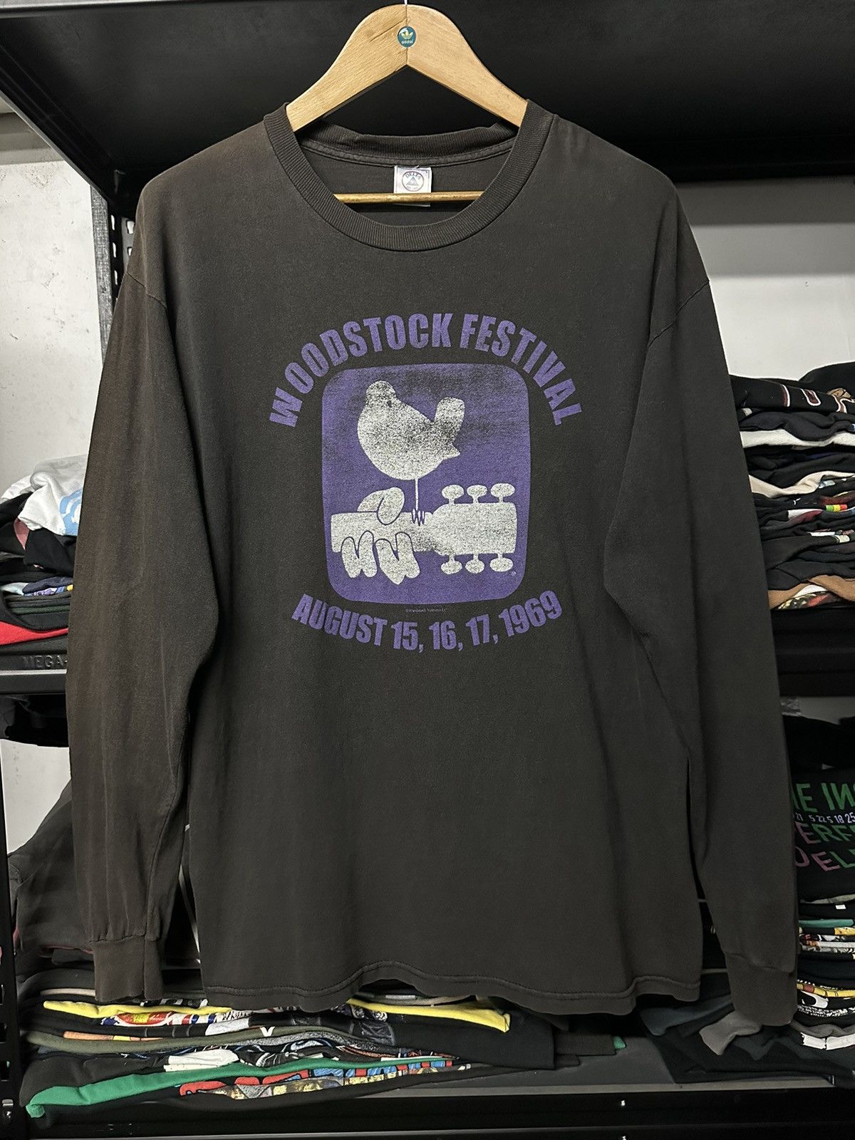 Band Tees × Vintage Vintage 90s Woodstock Festival Sun Faded Tee Size US L / EU 52-54 / 3 - 1 Thumbnail