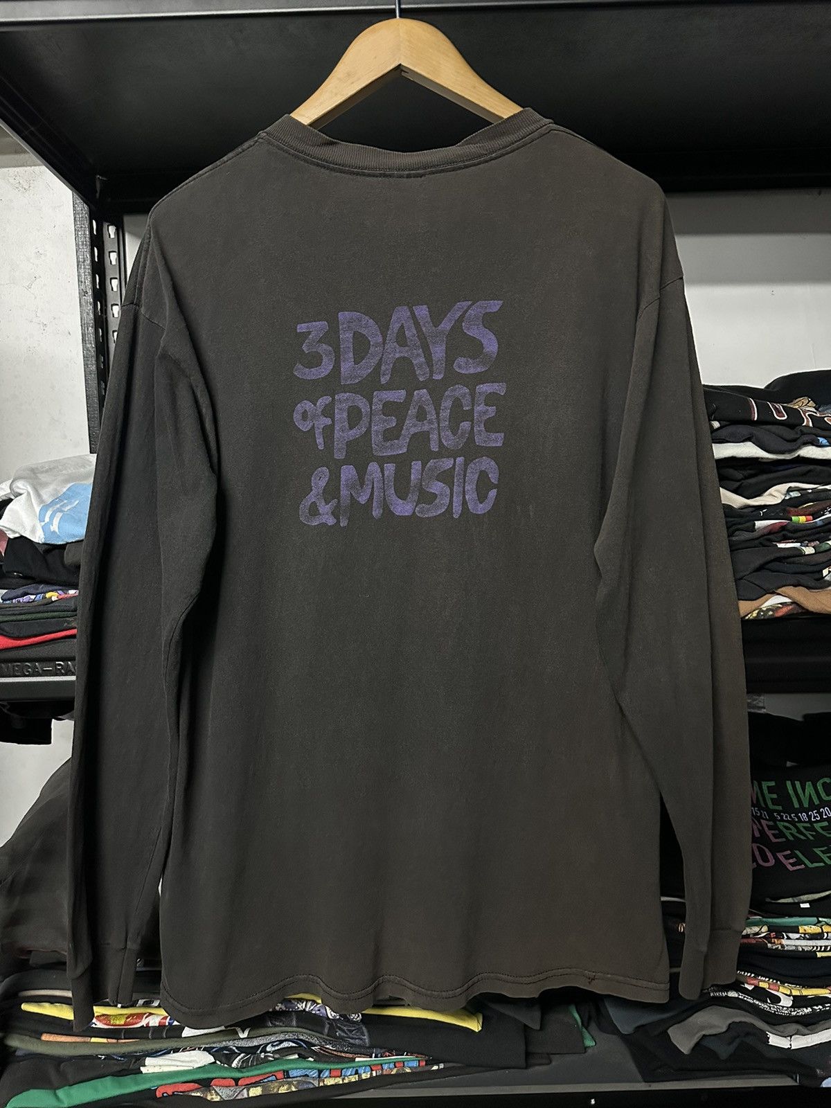Band Tees × Vintage Vintage 90s Woodstock Festival Sun Faded Tee Size US L / EU 52-54 / 3 - 8 Thumbnail