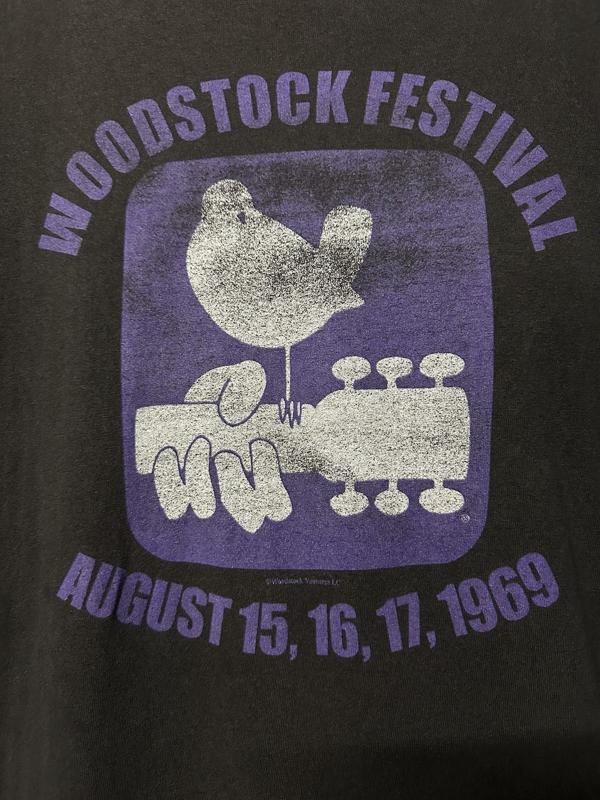 Band Tees × Vintage Vintage 90s Woodstock Festival Sun Faded Tee Size US L / EU 52-54 / 3 - 2 Thumbnail