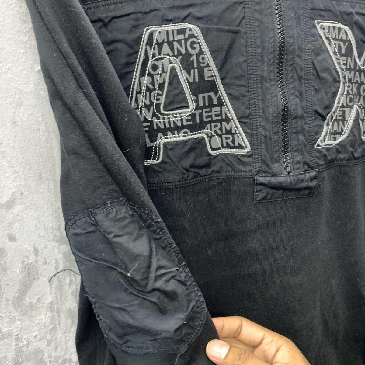 Armani Exchange × Vintage Armani Exchange Big Logo turtleneck Sweatshirt Size US XS / EU 42 / 0 - 5 Thumbnail