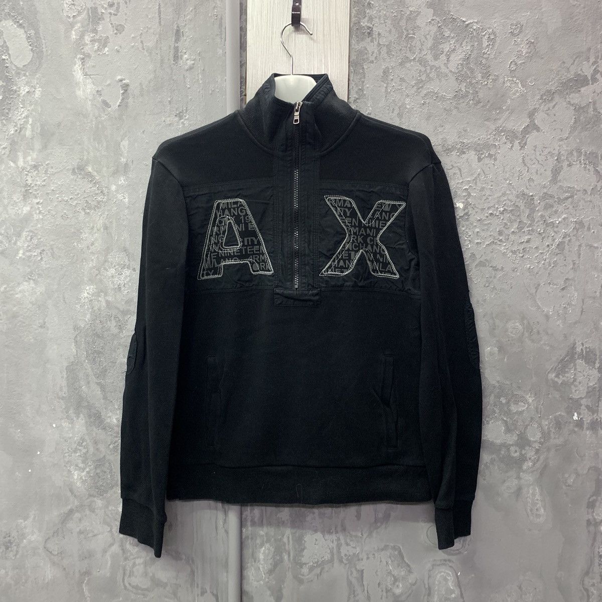 Armani Exchange × Vintage Armani Exchange Big Logo turtleneck Sweatshirt Size US XS / EU 42 / 0 - 2 Thumbnail