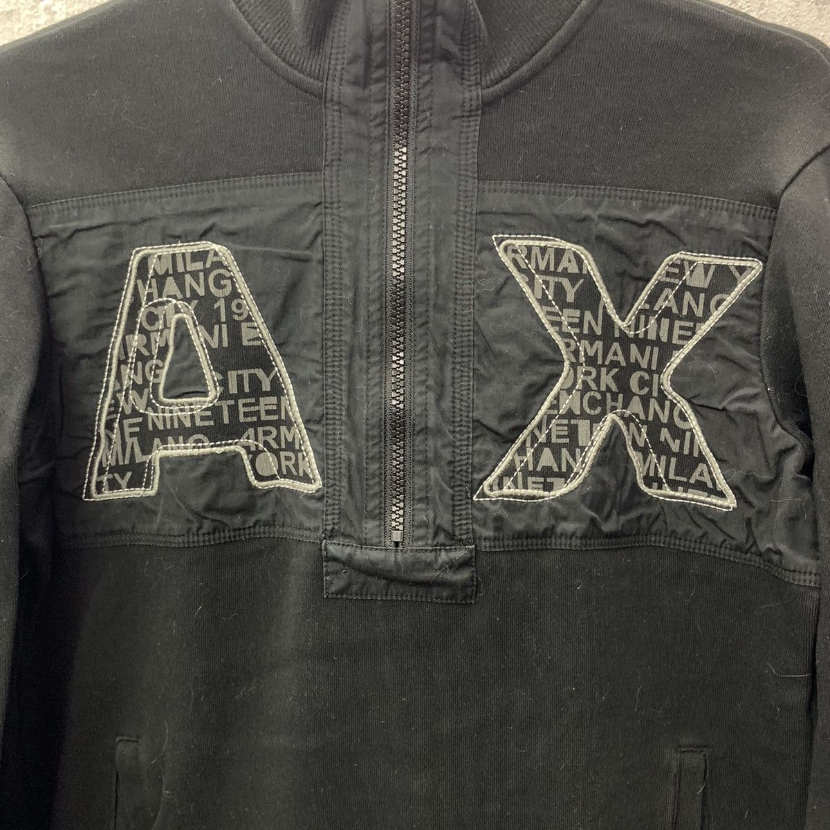 Armani Exchange × Vintage Armani Exchange Big Logo turtleneck Sweatshirt Size US XS / EU 42 / 0 - 3 Thumbnail