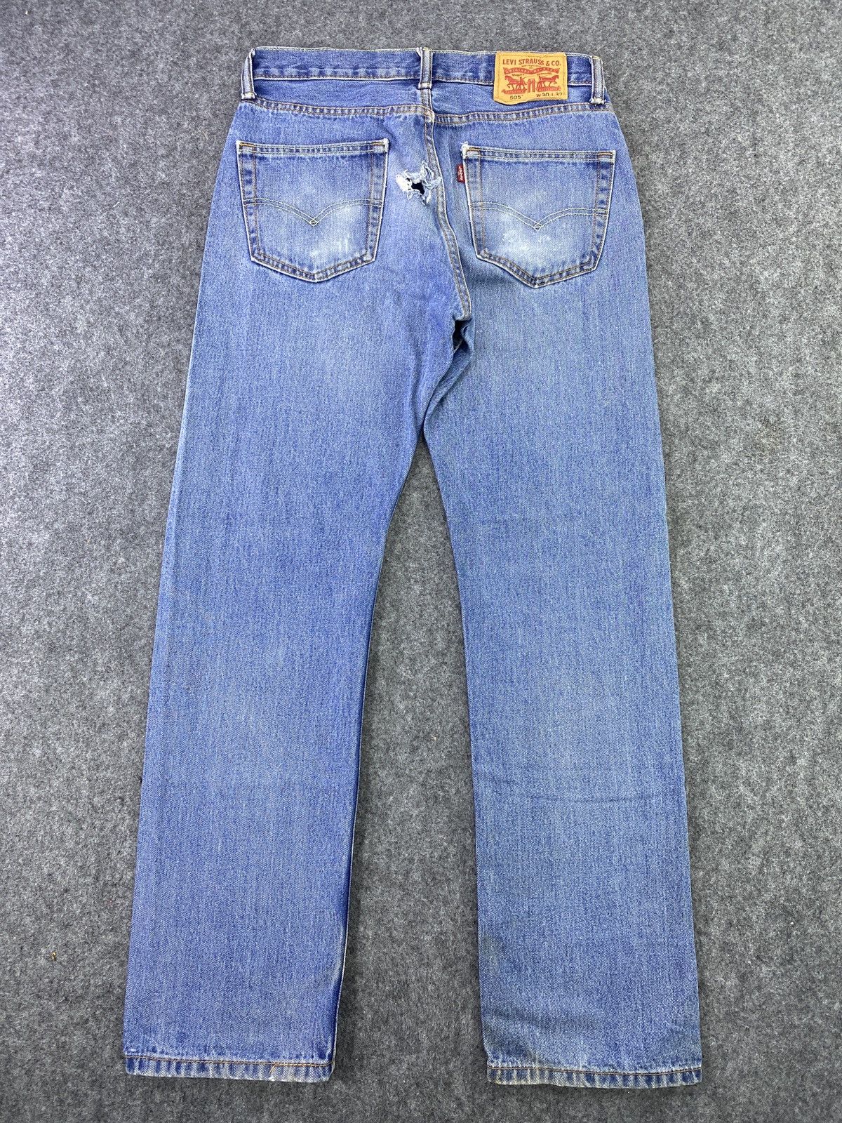 Jean × Levi's × Vintage VINTAGE LEVIS 505 DISTRESS JEANS - J021 Size US 30 / EU 46 - 3 Thumbnail