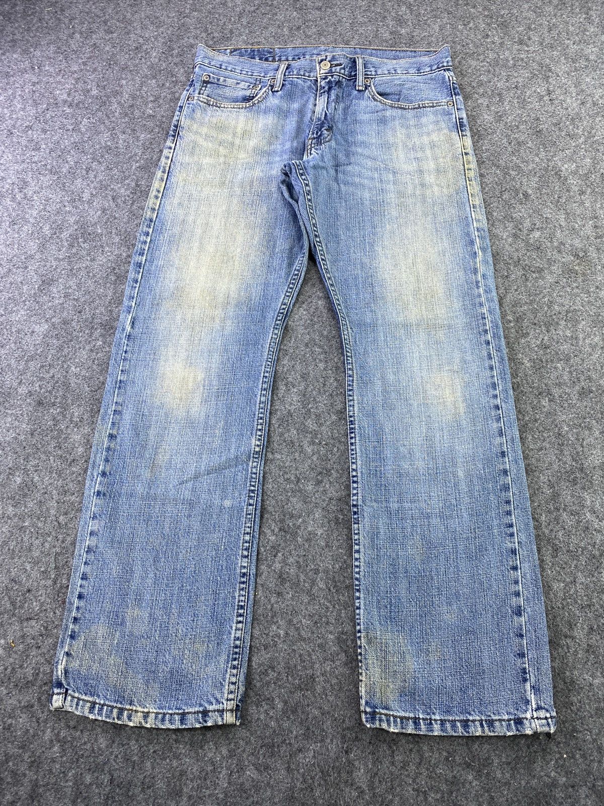 Jean × Levi's × Vintage VINTAGE LEVIS 514 RUSTY BLUE WASH JEANS 32x30- J022 Size US 33 - 2 Thumbnail