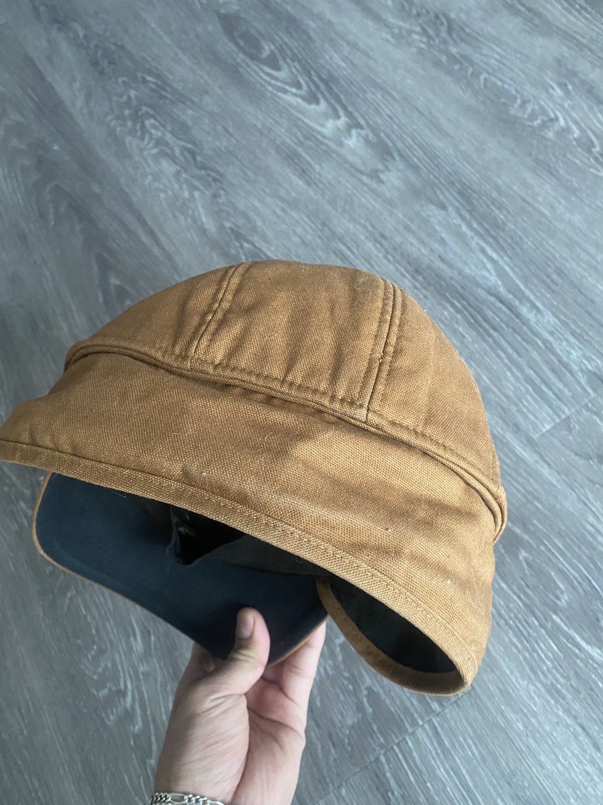 Carhartt × Carhartt Wip × Vintage Carhartt Hunting Insulated Trapper Hat Brown Cap Size ONE SIZE - 8 Thumbnail
