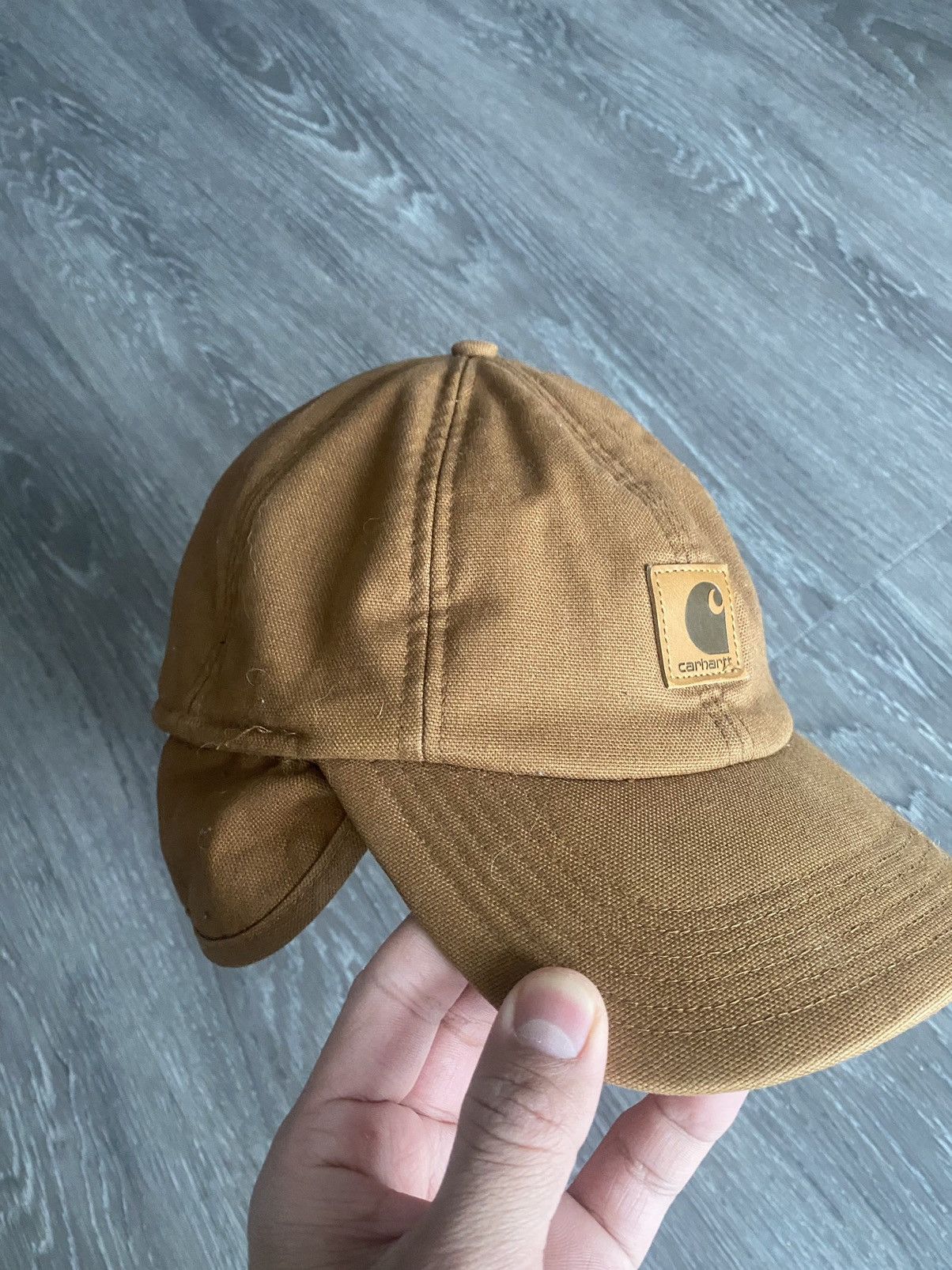 Carhartt × Carhartt Wip × Vintage Carhartt Hunting Insulated Trapper Hat Brown Cap Size ONE SIZE - 6 Thumbnail