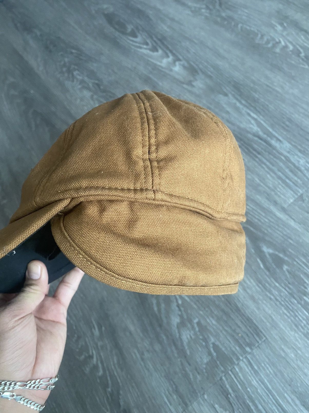 Carhartt × Carhartt Wip × Vintage Carhartt Hunting Insulated Trapper Hat Brown Cap Size ONE SIZE - 9 Thumbnail
