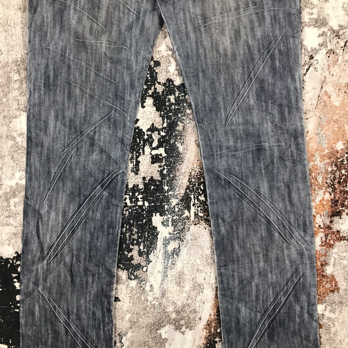 Japanese Brand Vintage Japanese Whole 9 Nice Design Punk Style Denim Jeans Size US 29 - 12 Thumbnail
