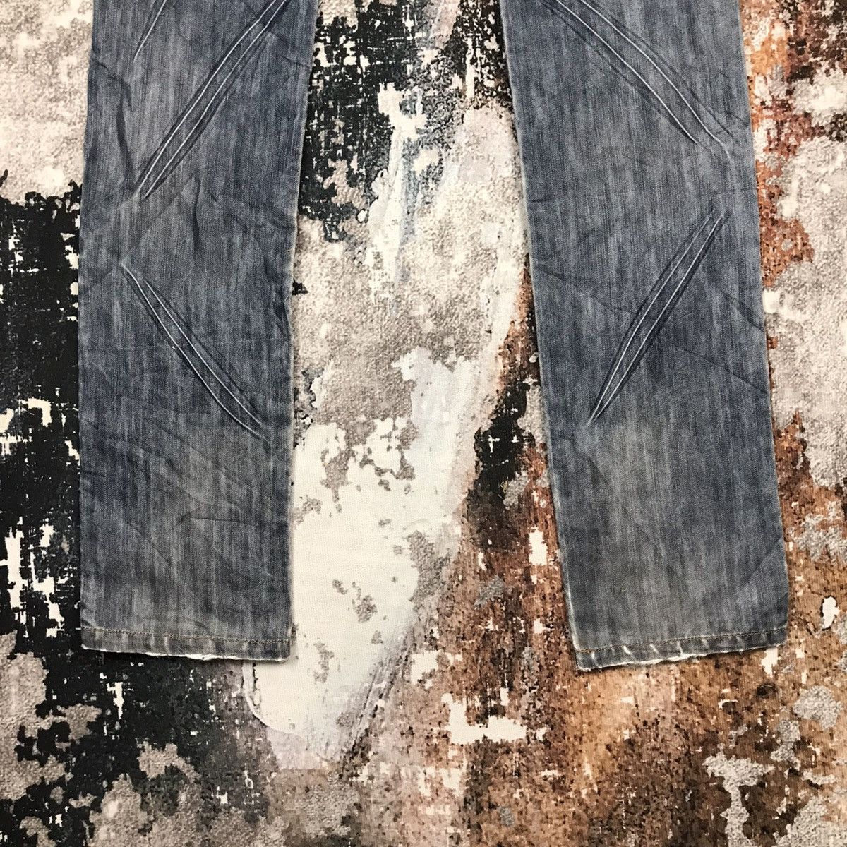 Japanese Brand Vintage Japanese Whole 9 Nice Design Punk Style Denim Jeans Size US 29 - 13 Thumbnail