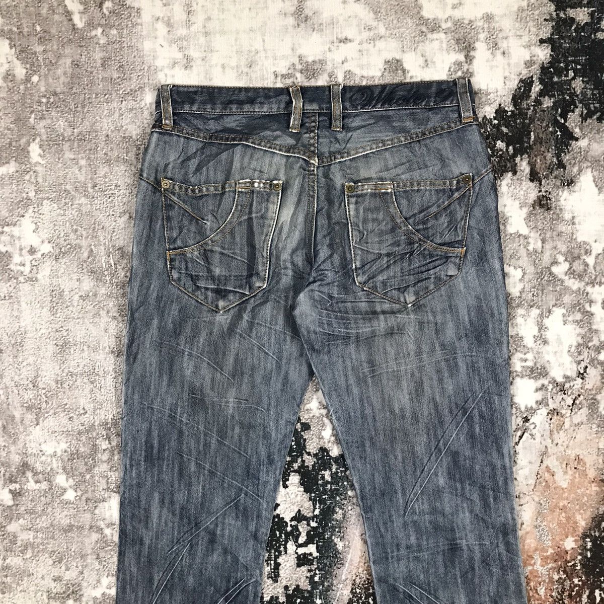 Japanese Brand Vintage Japanese Whole 9 Nice Design Punk Style Denim Jeans Size US 29 - 10 Thumbnail