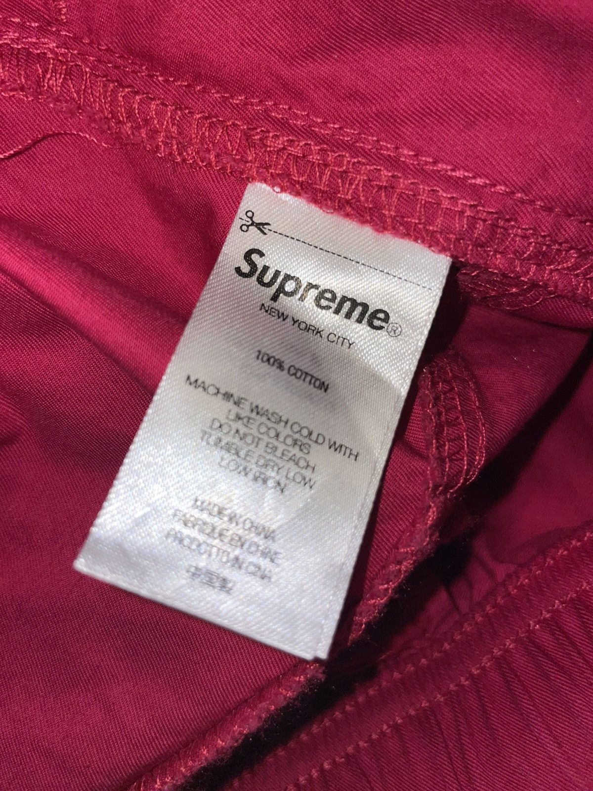 Supreme Red Supreme Cotton Cinch Pants Size US 36 / EU 52 - 6 Thumbnail
