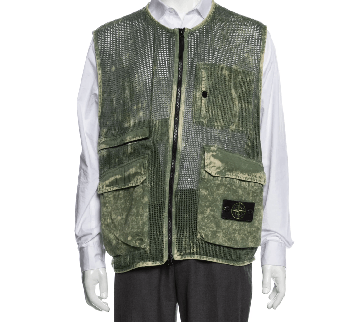 Stone Island Cotton Mesh Vest Size US L / EU 52-54 / 3 - 1 Thumbnail