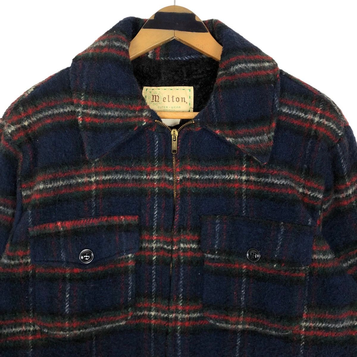 Vintage Vintage 90s Melton Outer Wear Wool Flannel Jacket Size US M / EU 48-50 / 2 - 3 Thumbnail