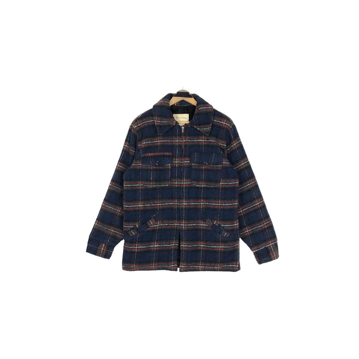 Vintage Vintage 90s Melton Outer Wear Wool Flannel Jacket Size US M / EU 48-50 / 2 - 2 Thumbnail