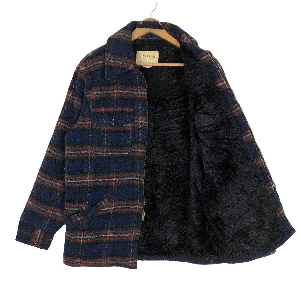 Vintage Vintage 90s Melton Outer Wear Wool Flannel Jacket Size US M / EU 48-50 / 2 - 8 Thumbnail