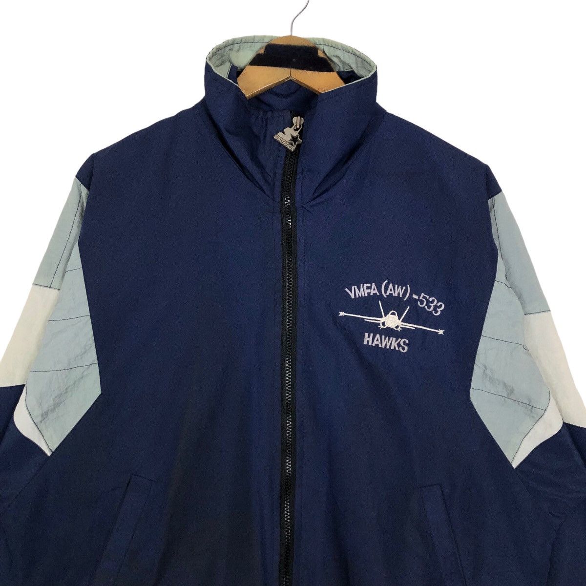 Starter Vintage 90s Marine All-Weather Fighter Nylon Jacket Starter Size US L / EU 52-54 / 3 - 5 Thumbnail