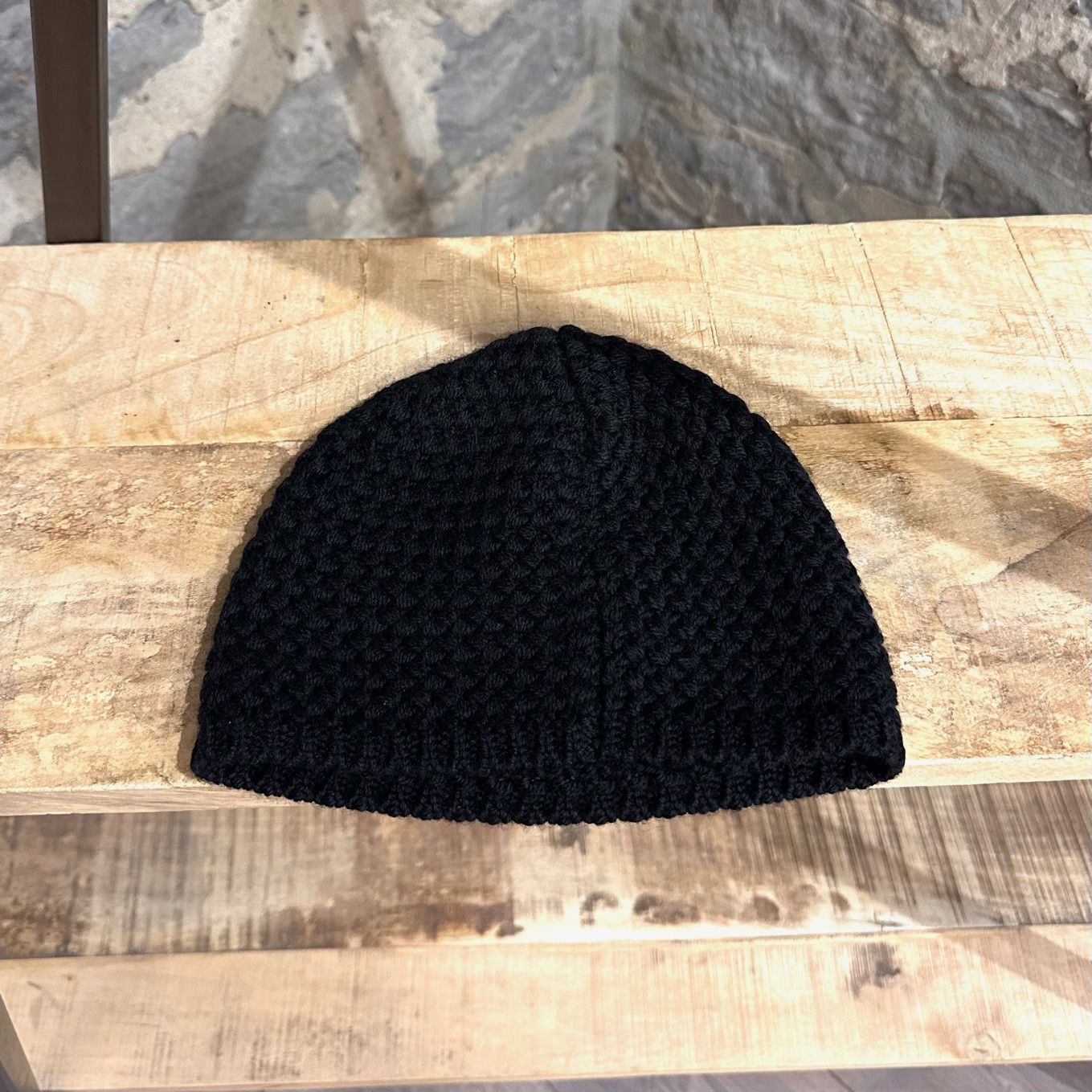 Lanvin Lanvin Black Knit Wool Beanie Size ONE SIZE - 2 Thumbnail