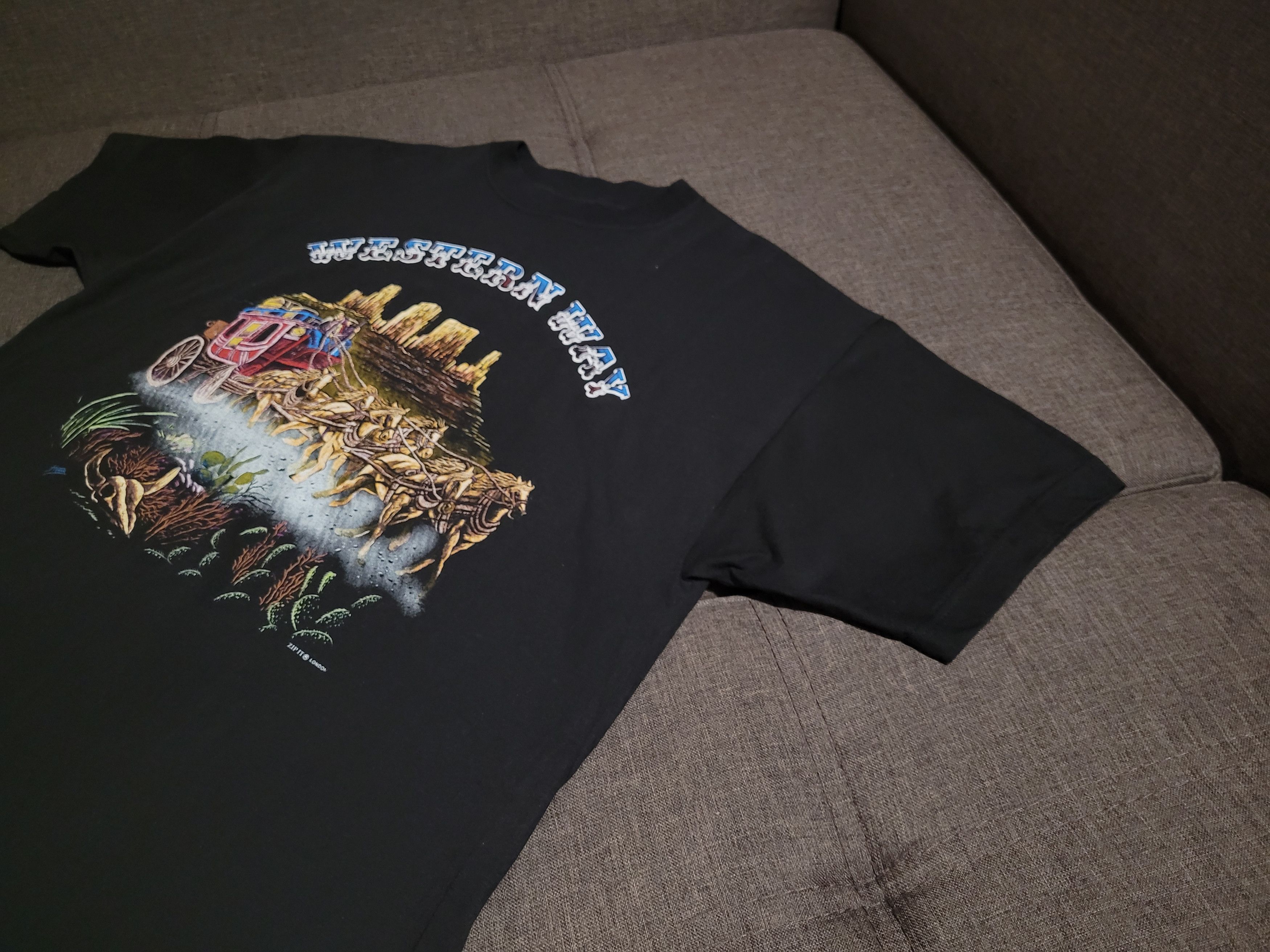 Vintage Vintge tee Western way zip it t shirt Size US L / EU 52-54 / 3 - 5 Thumbnail