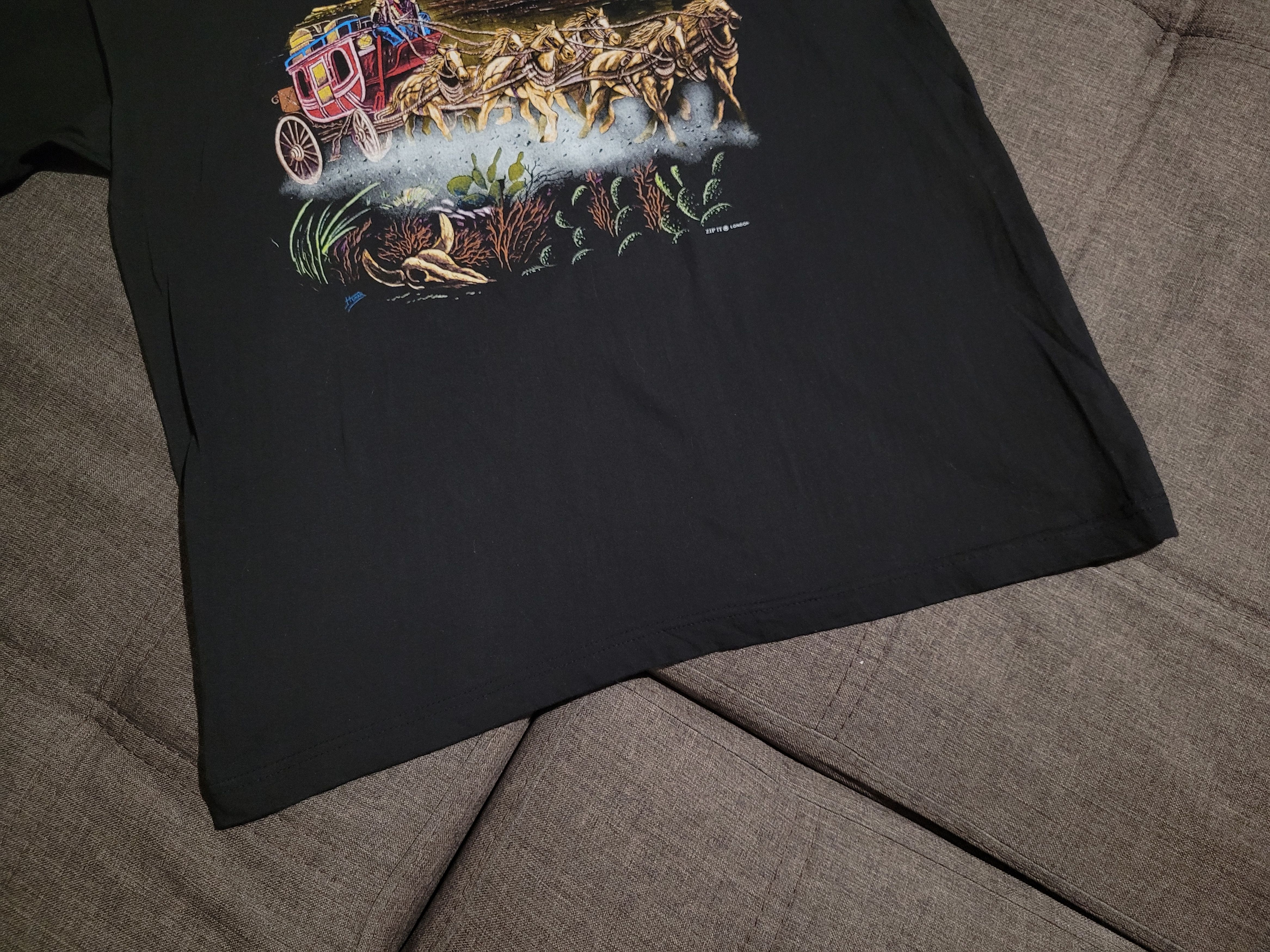 Vintage Vintge tee Western way zip it t shirt Size US L / EU 52-54 / 3 - 2 Thumbnail