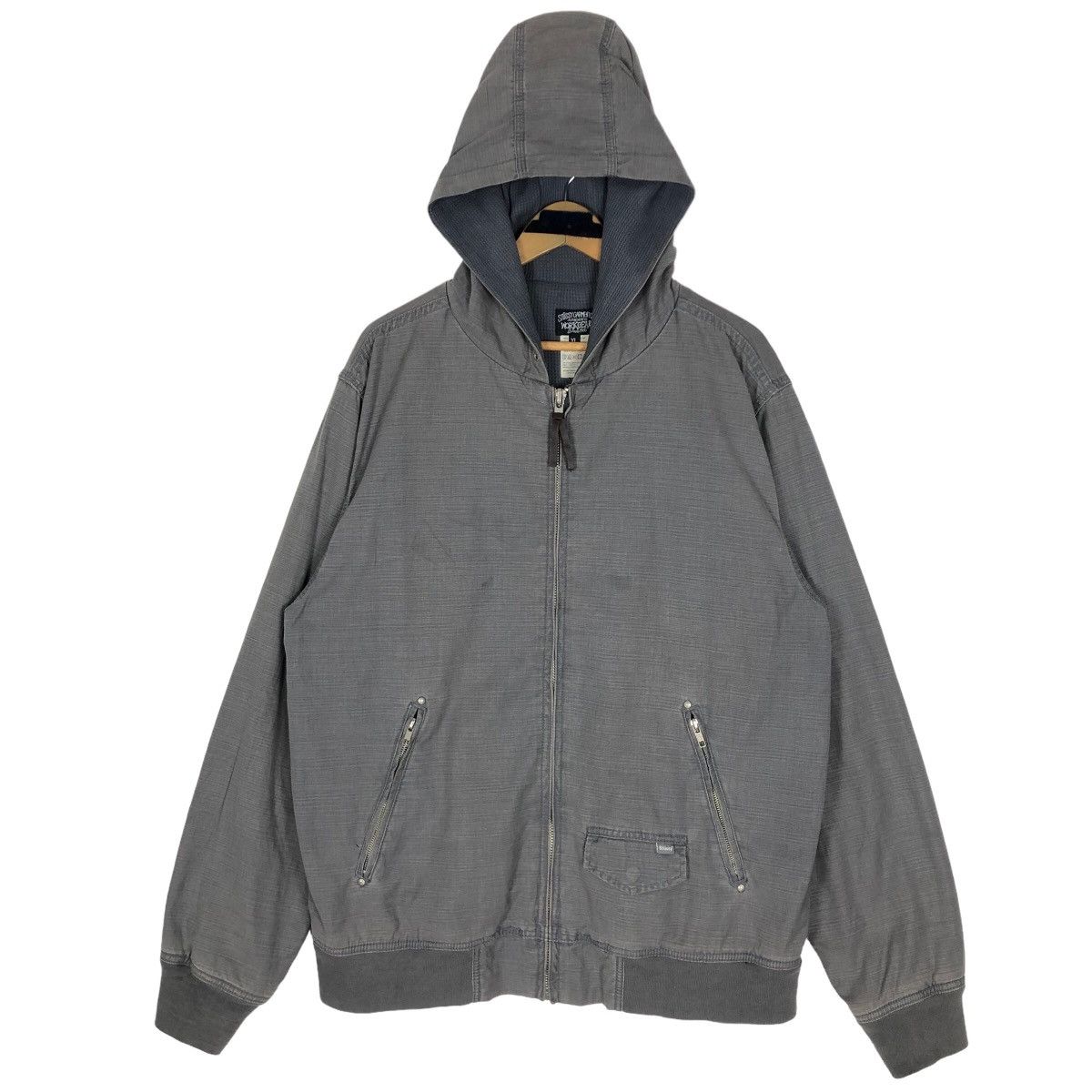 Stussy Vintage Stussy Garment Workgear Worker Light Jacket Hoodie Size US XL / EU 56 / 4 - 1 Thumbnail