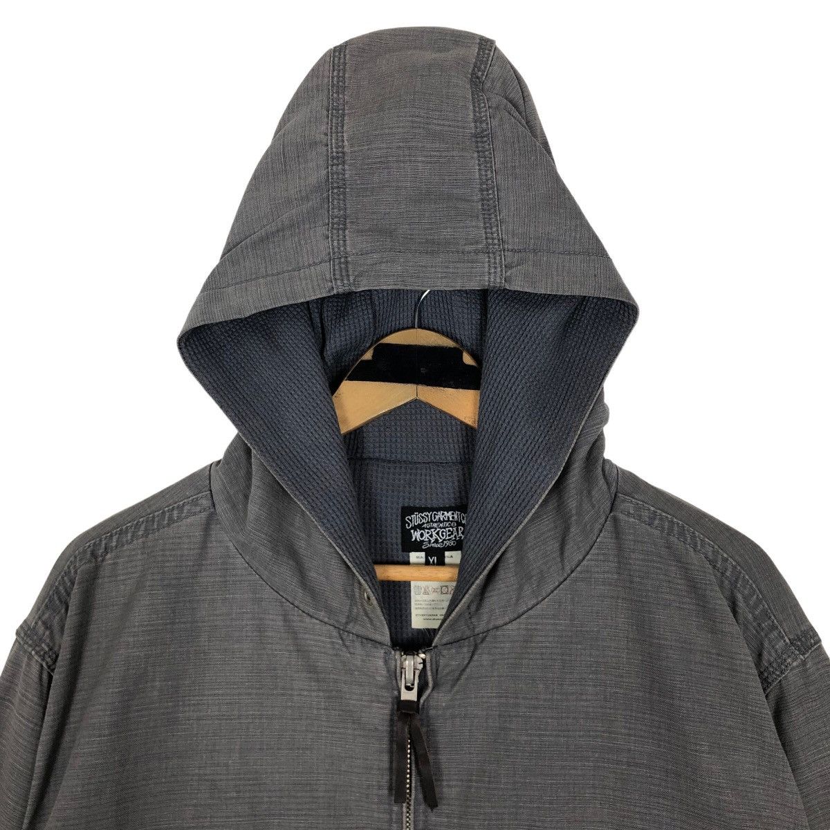 Stussy Vintage Stussy Garment Workgear Worker Light Jacket Hoodie Size US XL / EU 56 / 4 - 8 Thumbnail
