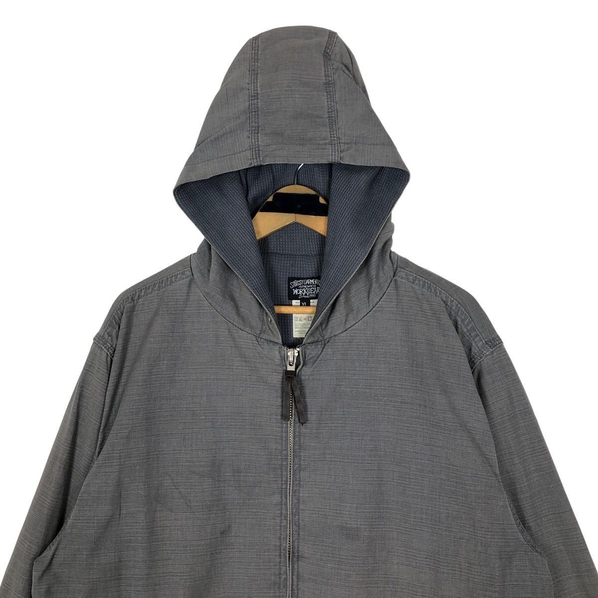 Stussy Vintage Stussy Garment Workgear Worker Light Jacket Hoodie Size US XL / EU 56 / 4 - 4 Thumbnail