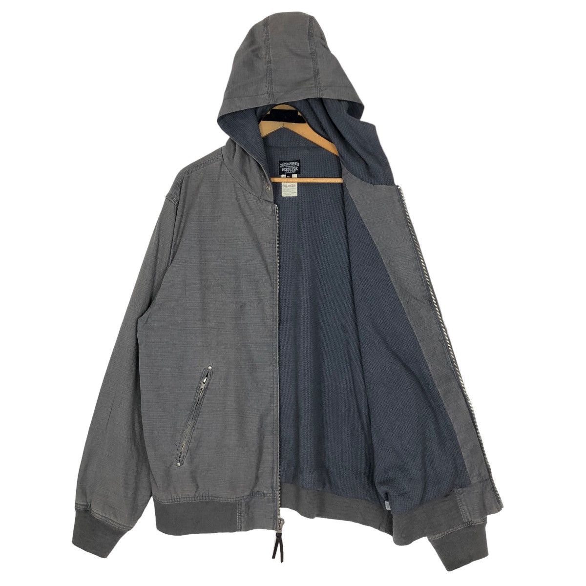 Stussy Vintage Stussy Garment Workgear Worker Light Jacket Hoodie Size US XL / EU 56 / 4 - 3 Thumbnail
