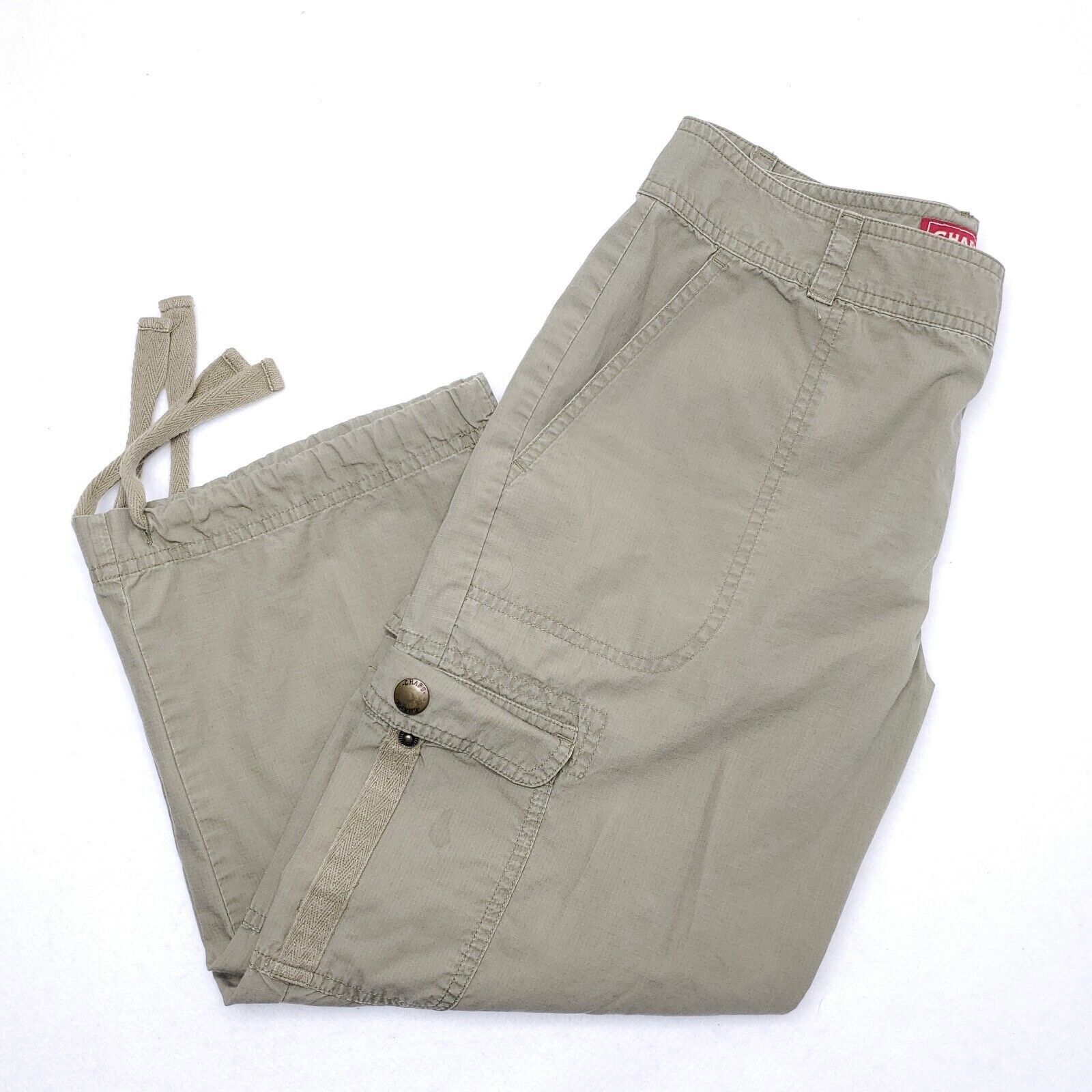 Chaps Chaps Denim Cargo Capri Pants Army Green Size 4 Cropped Womens