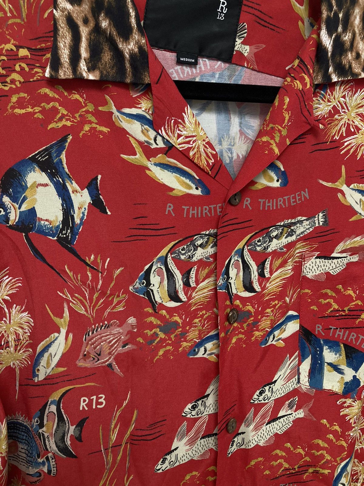 R13 Hawaiian shirt. Medium Size US M / EU 48-50 / 2 - 3 Thumbnail