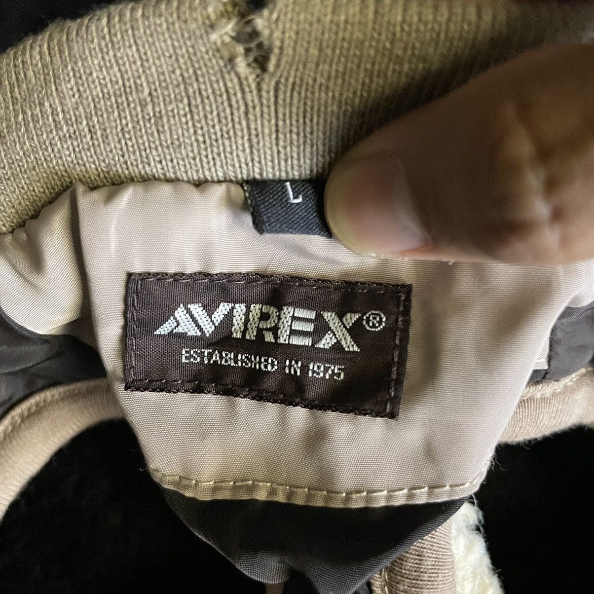 Rare Avirex fleece dog jacket