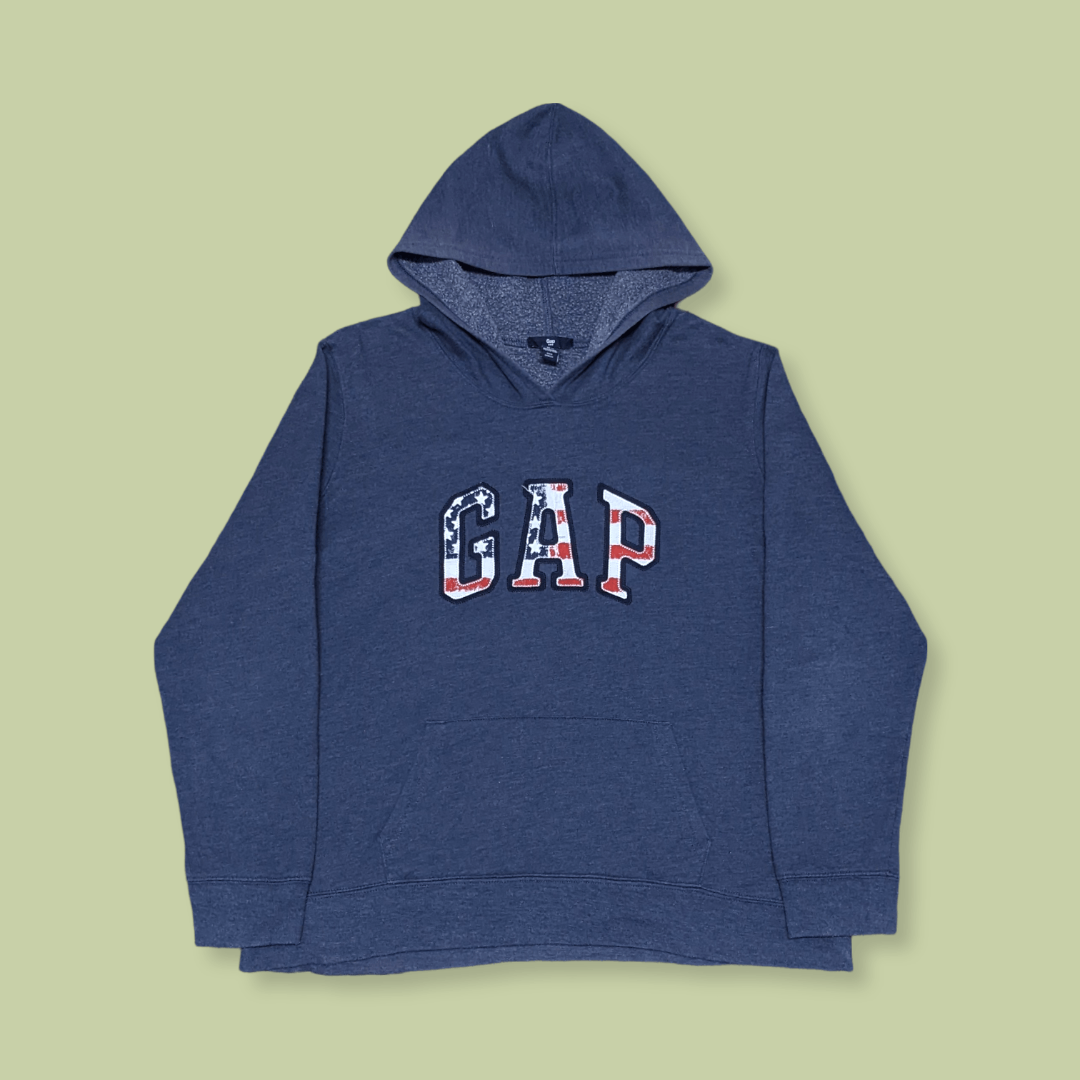Gap × Vintage Vintage Gap Logo USA Spellout Pullover Hoodie Size US M / EU 48-50 / 2 - 1 Thumbnail