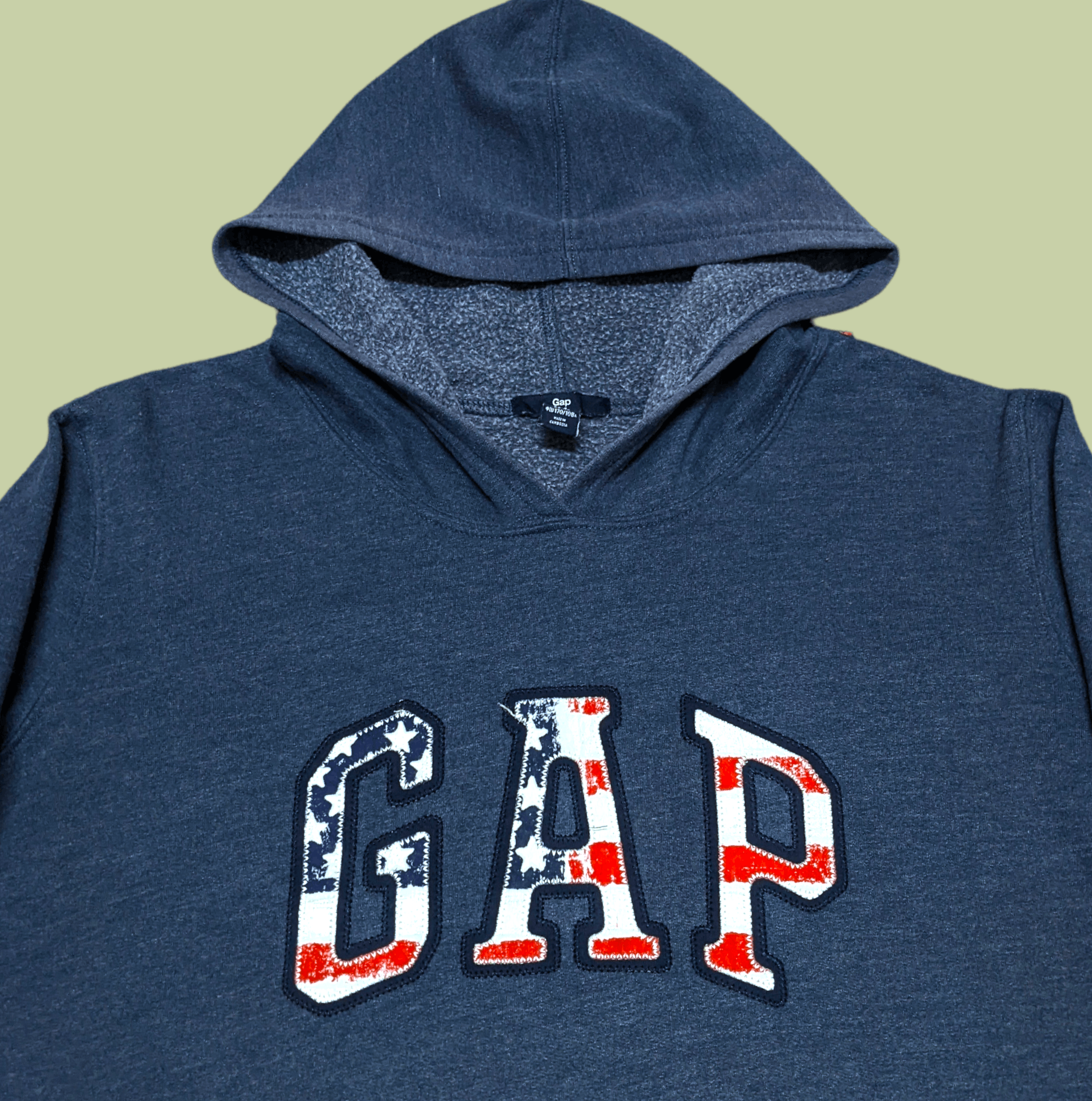 Gap × Vintage Vintage Gap Logo USA Spellout Pullover Hoodie Size US M / EU 48-50 / 2 - 3 Thumbnail
