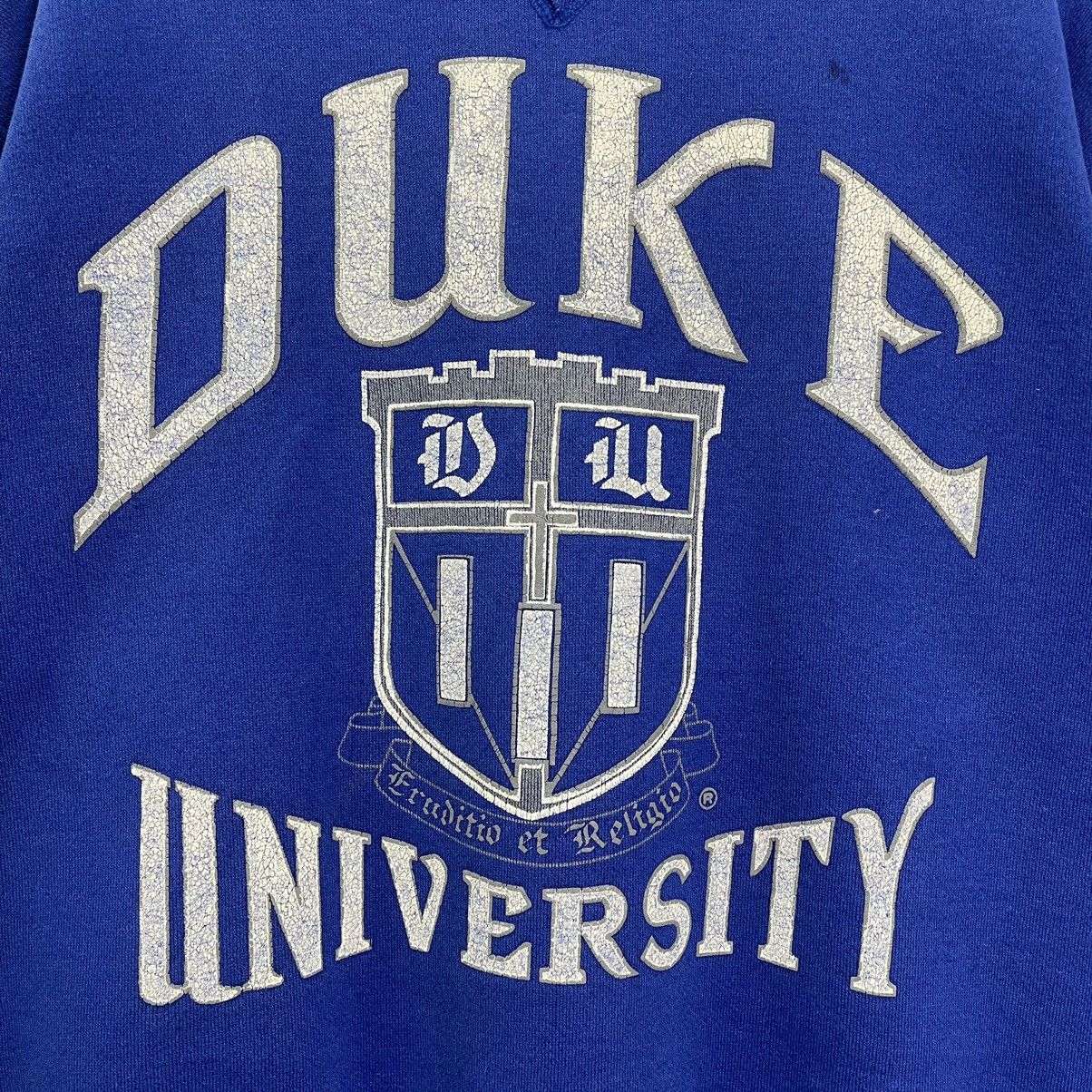 Vintage Vintage 90s Blue Devils Duke University Big Logo Sweatshirt Size US M / EU 48-50 / 2 - 5 Thumbnail