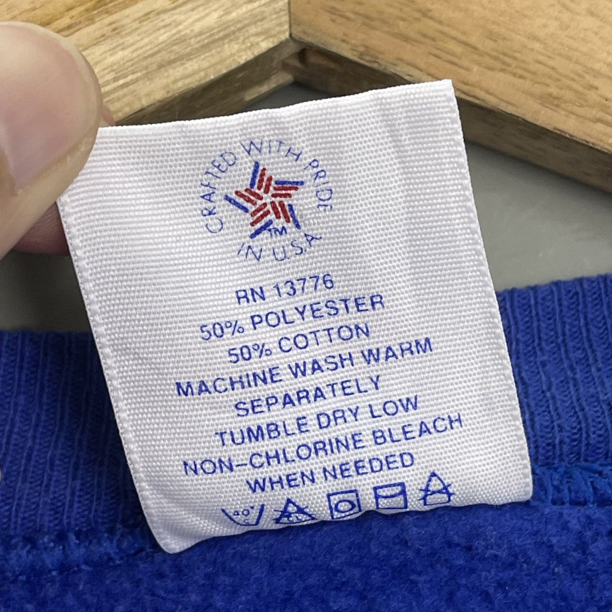 Vintage Vintage 90s Blue Devils Duke University Big Logo Sweatshirt Size US M / EU 48-50 / 2 - 9 Thumbnail