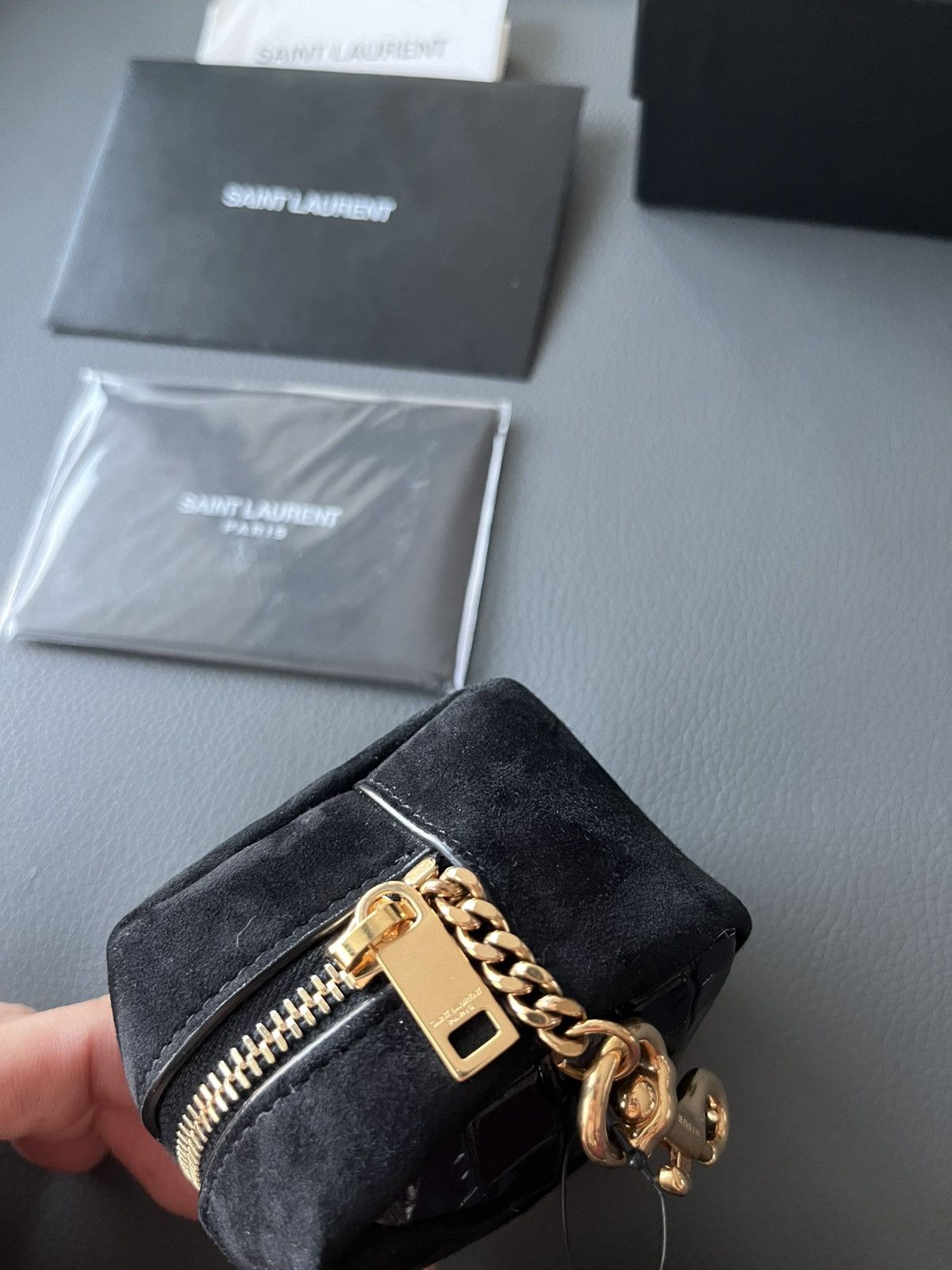 Hedi Slimane × Saint Laurent Paris × Yves Saint Laurent Rare Limited Edition Runway Brand New YSL Logo Charm Bag Size ONE SIZE - 12 Thumbnail