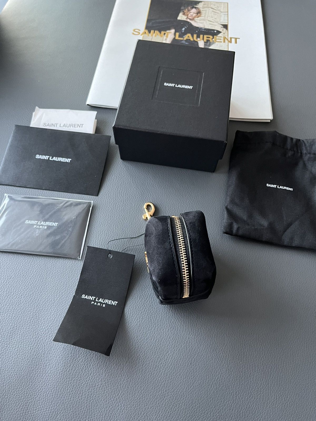 Hedi Slimane × Saint Laurent Paris × Yves Saint Laurent Rare Limited Edition Runway Brand New YSL Logo Charm Bag Size ONE SIZE - 11 Thumbnail