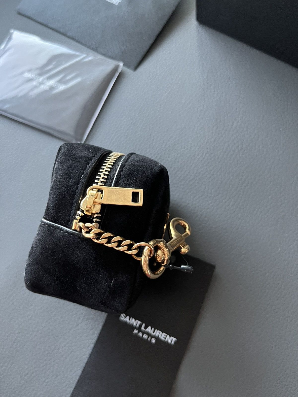 Hedi Slimane × Saint Laurent Paris × Yves Saint Laurent Rare Limited Edition Runway Brand New YSL Logo Charm Bag Size ONE SIZE - 6 Thumbnail