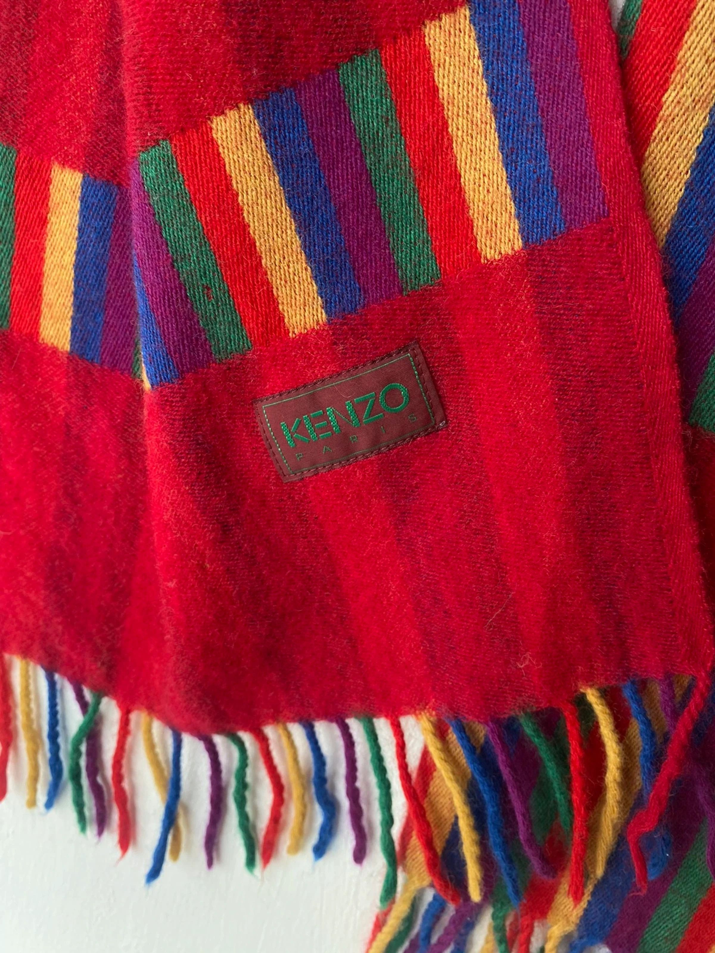 Designer × Kenzo × Vintage 💥 Kenzo Paris Vintage Muffler Scarf Size ONE SIZE - 4 Thumbnail