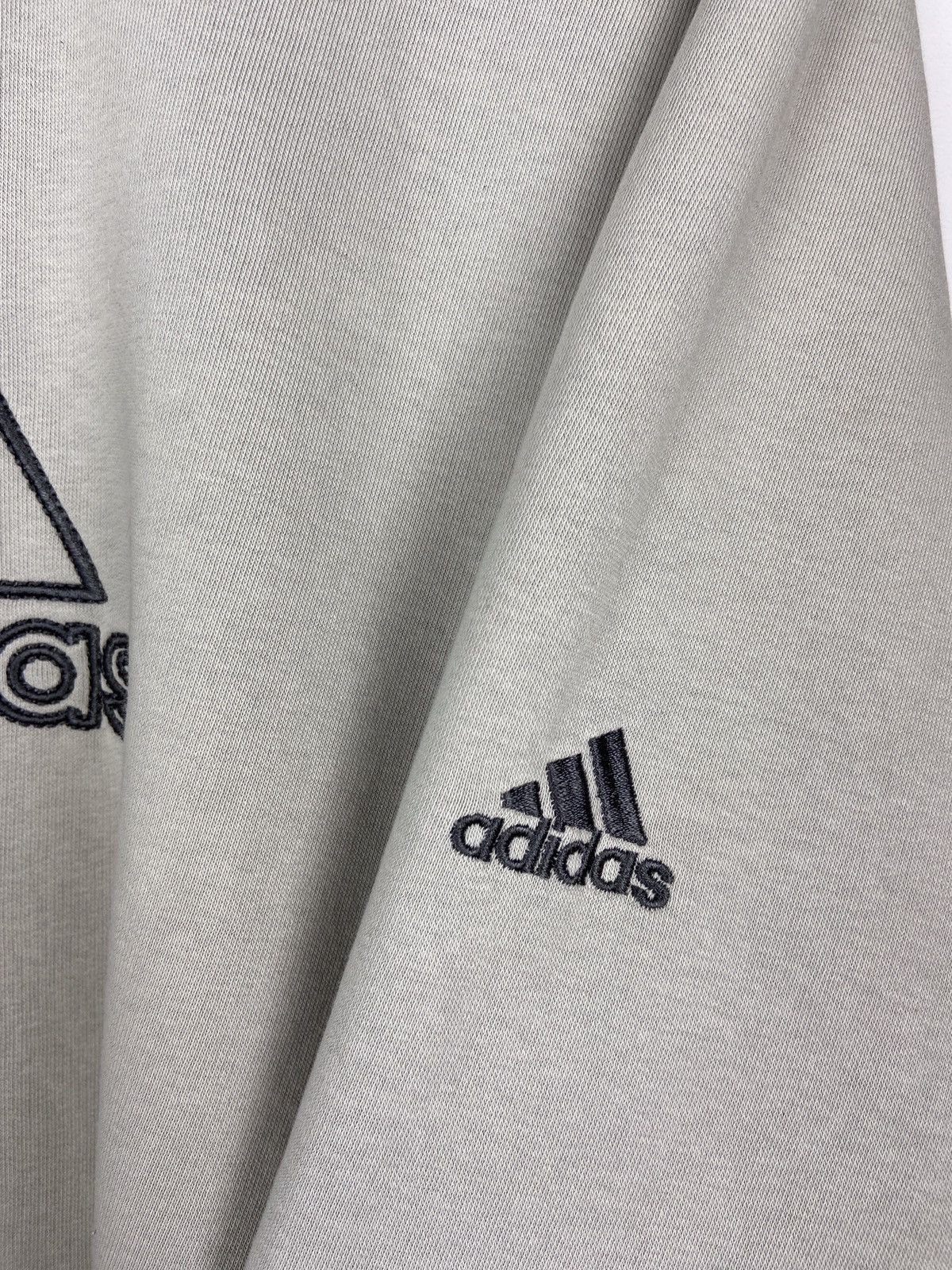 Adidas Vintage Adidas Beige Big Logo Sweatshirt Size US XL / EU 56 / 4 - 4 Thumbnail
