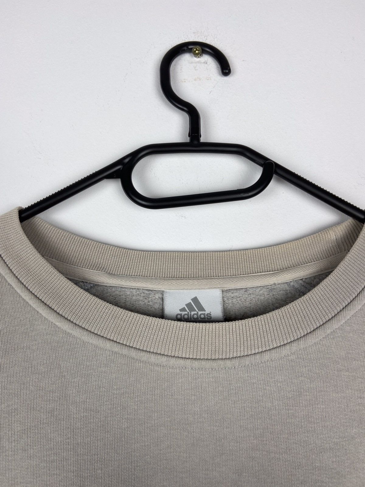 Adidas Vintage Adidas Beige Big Logo Sweatshirt Size US XL / EU 56 / 4 - 6 Thumbnail