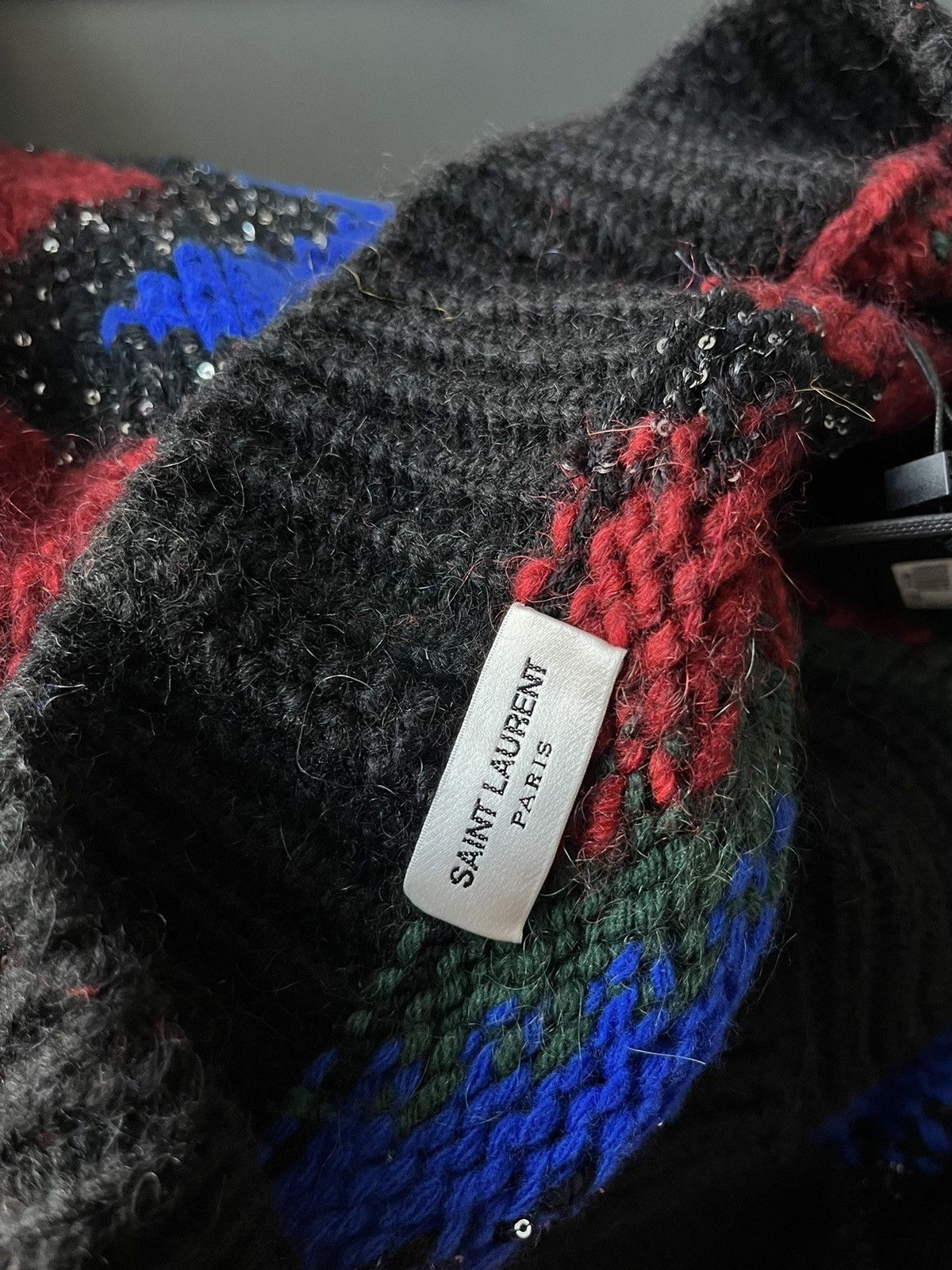 Hedi Slimane × Saint Laurent Paris × Yves Saint Laurent SuperRunway $2,800 Value Celebrity Glitter Cardigan Sweater Size US L / EU 52-54 / 3 - 7 Thumbnail