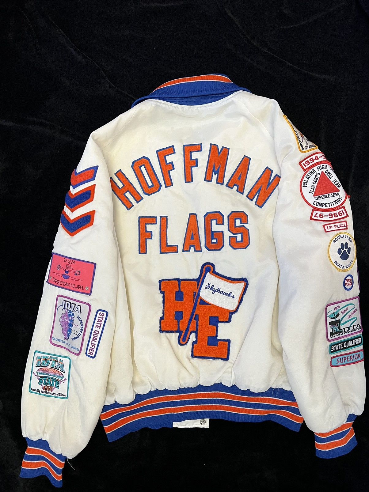 Streetwear × Vintage Vintage varsity Hoffman flags jacket super clean ...