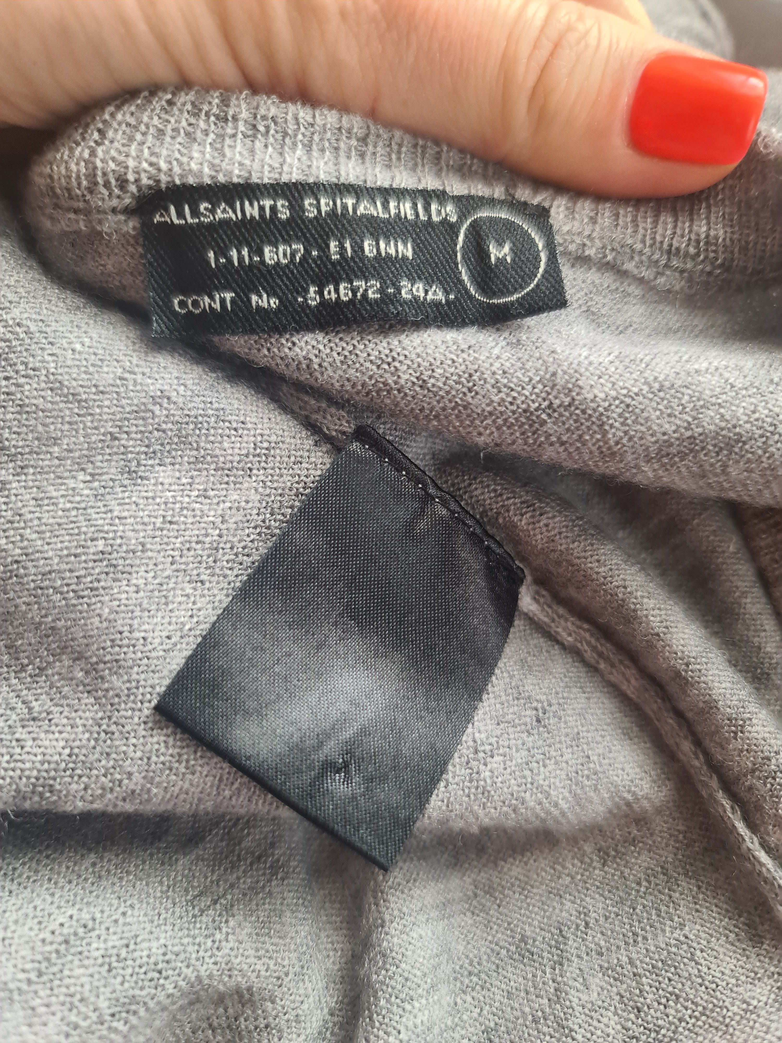 Allsaints AllSaints 100% Merino Wool MODE MERINO CREW Sweater size M Size US M / EU 48-50 / 2 - 4 Thumbnail