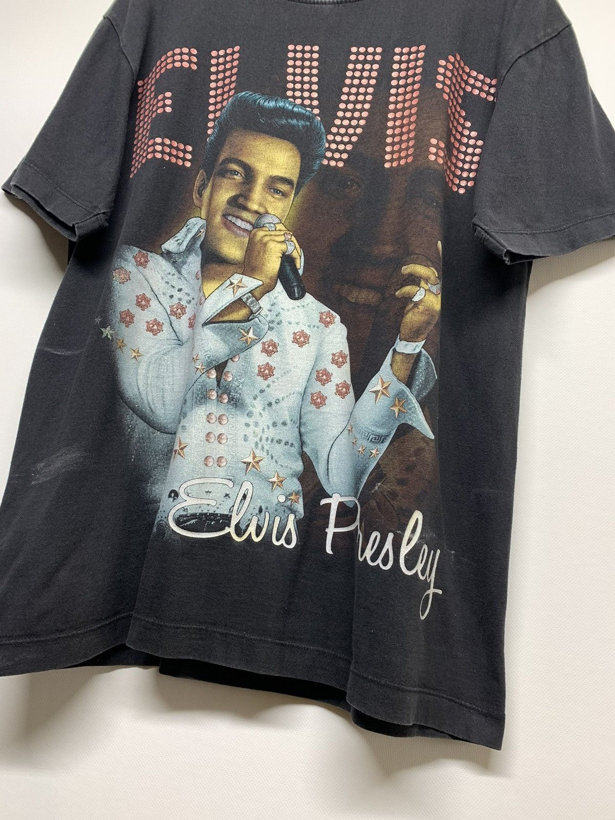 Vintage Vintage Y2K Elvis Presley Big Logo T-Shirt 00’s Size US M / EU 48-50 / 2 - 4 Thumbnail