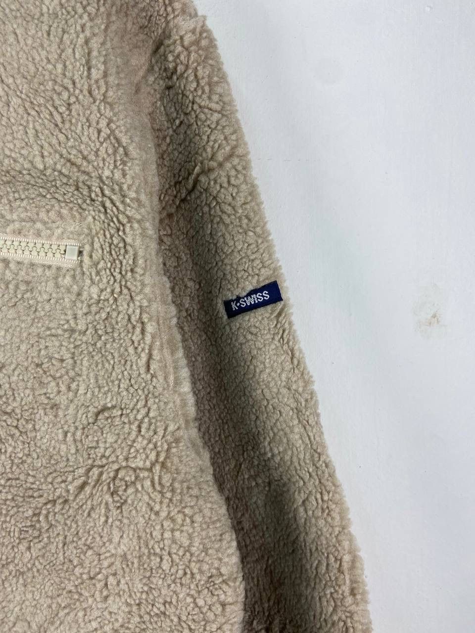 K-Swiss Vintage K Swiss Jacket Fleece Retro Deep Pile Size US L / EU 52-54 / 3 - 9 Thumbnail