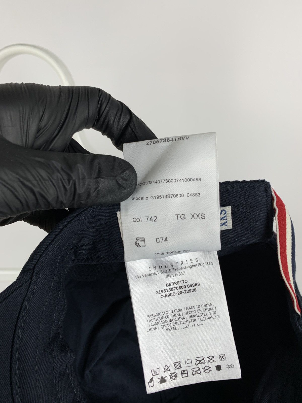 Moncler Moncler Berretto Navy Blue Cap Size XXS Size ONE SIZE - 11 Thumbnail