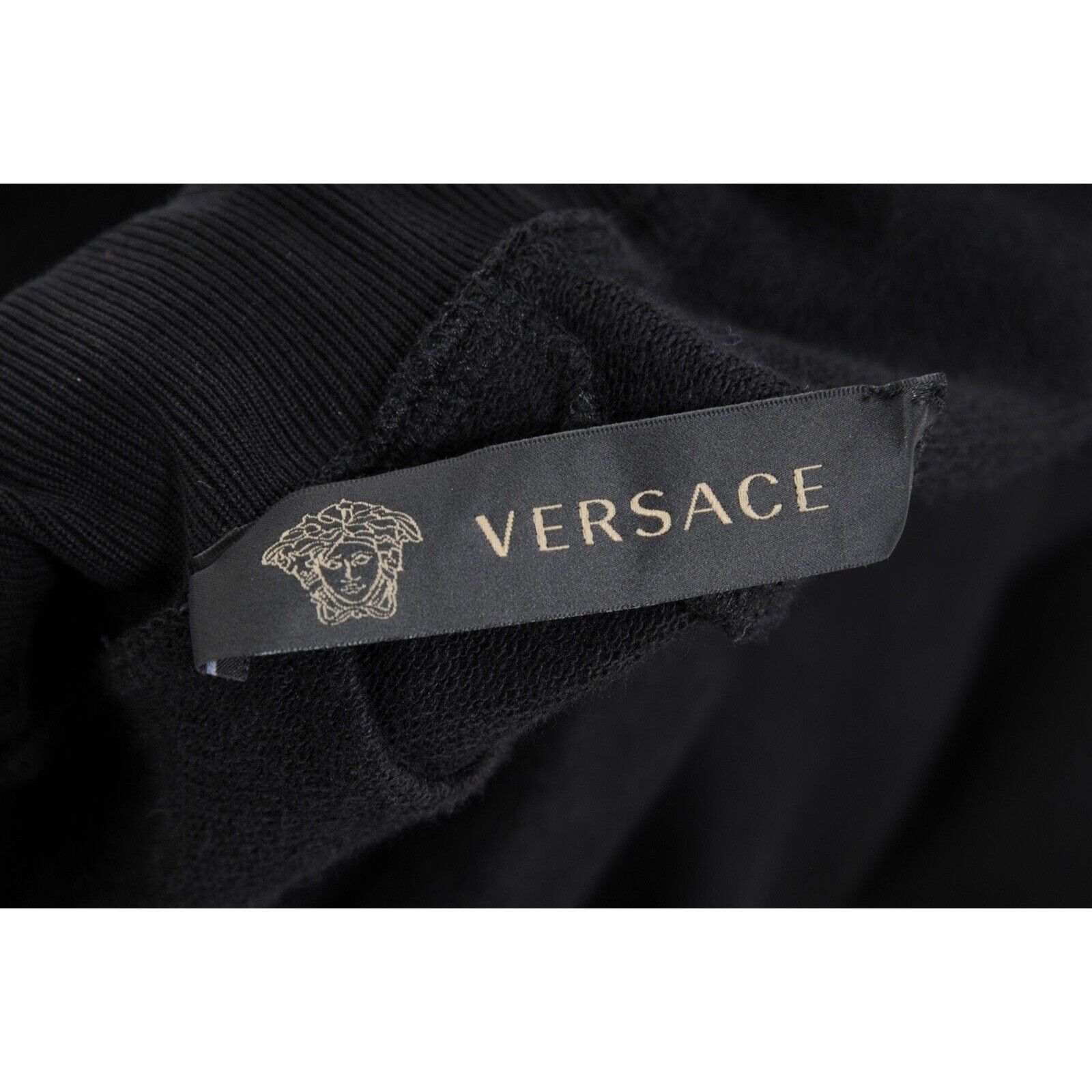 Versace Black Pink Logo Drawstring Sweat Pants Joggers - 01449 Size US 28 / EU 44 - 11 Thumbnail