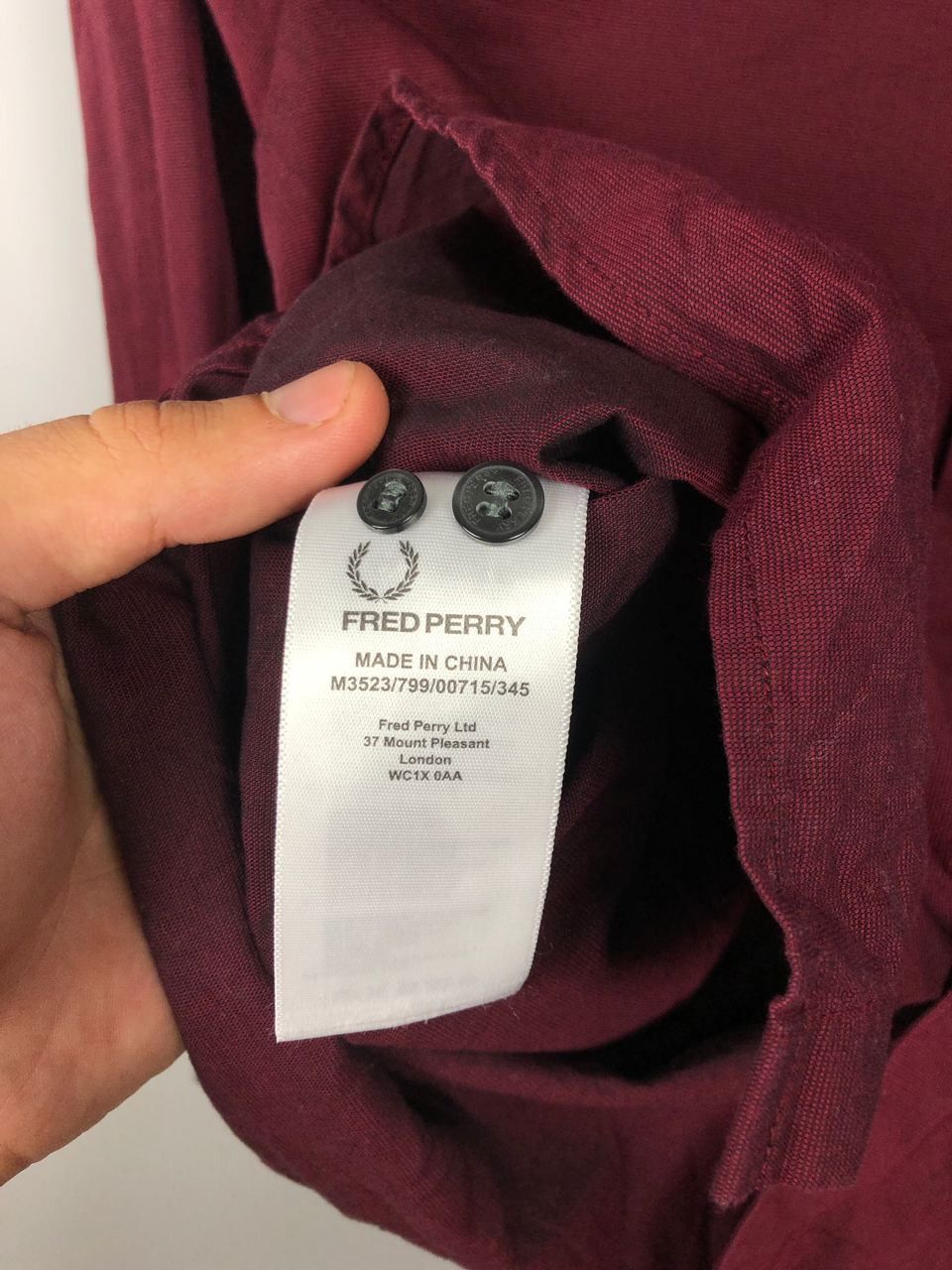 Fred Perry Fred Perry shirts burgundy size M Size US M / EU 48-50 / 2 - 4 Thumbnail