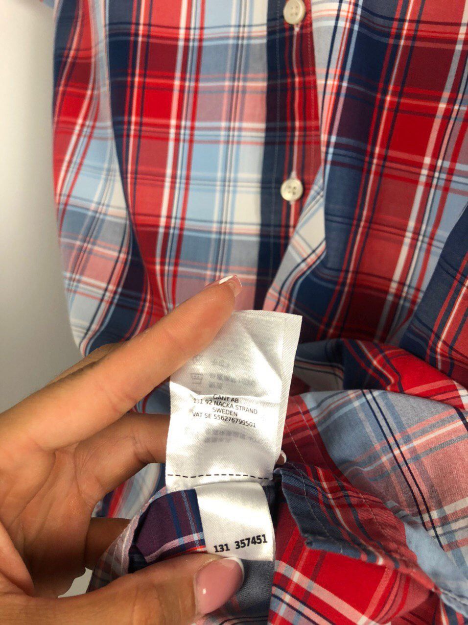 Gant Men’s Gant shirts shorts sleeve red blue size XL Size US XL / EU 56 / 4 - 4 Thumbnail