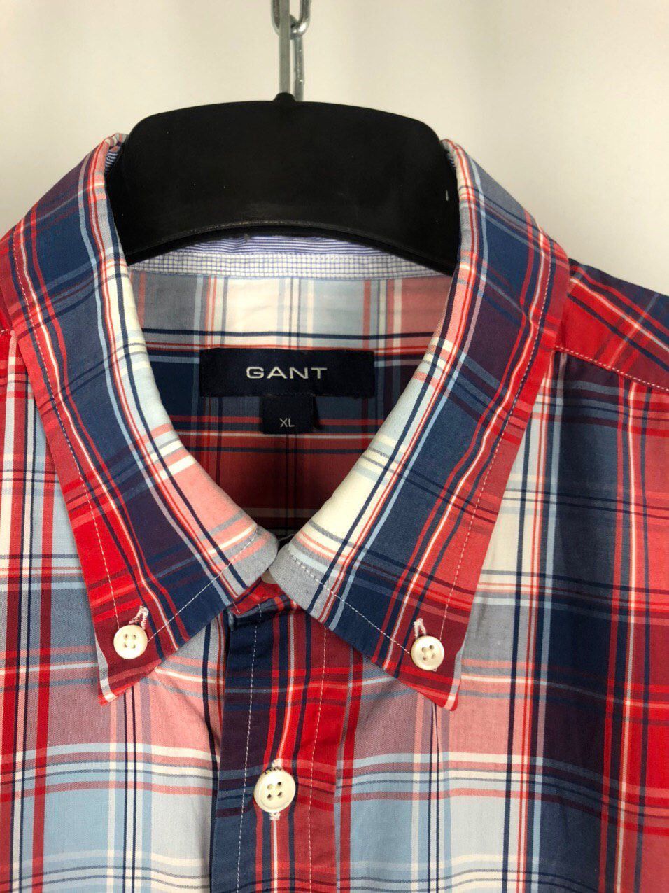 Gant Men’s Gant shirts shorts sleeve red blue size XL Size US XL / EU 56 / 4 - 3 Thumbnail